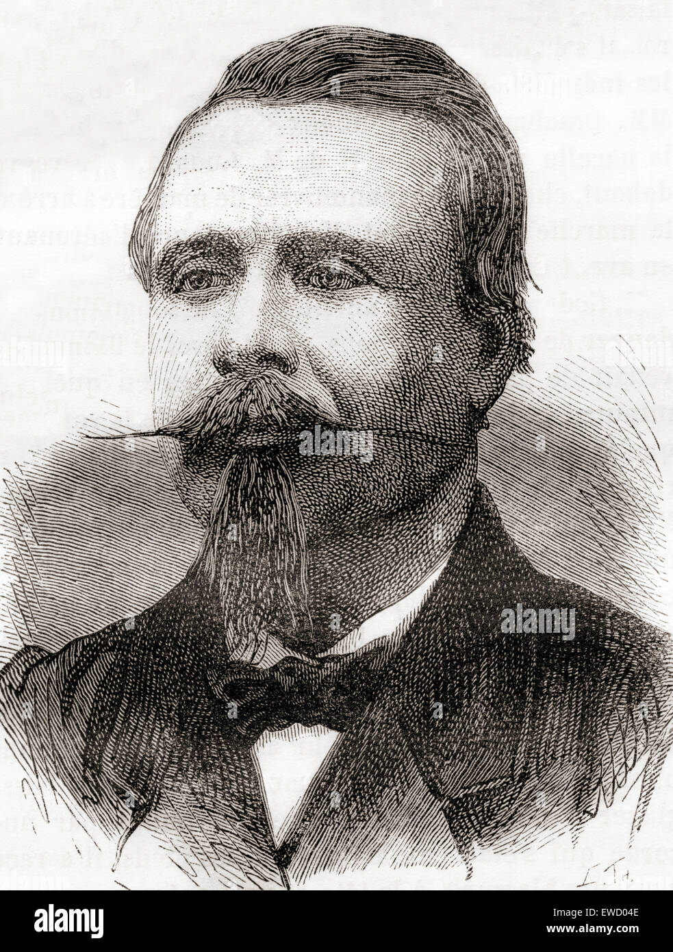 Eugène Godard, 1827-1890.  Französischen Luftschiffer gefeiert. Stockfoto