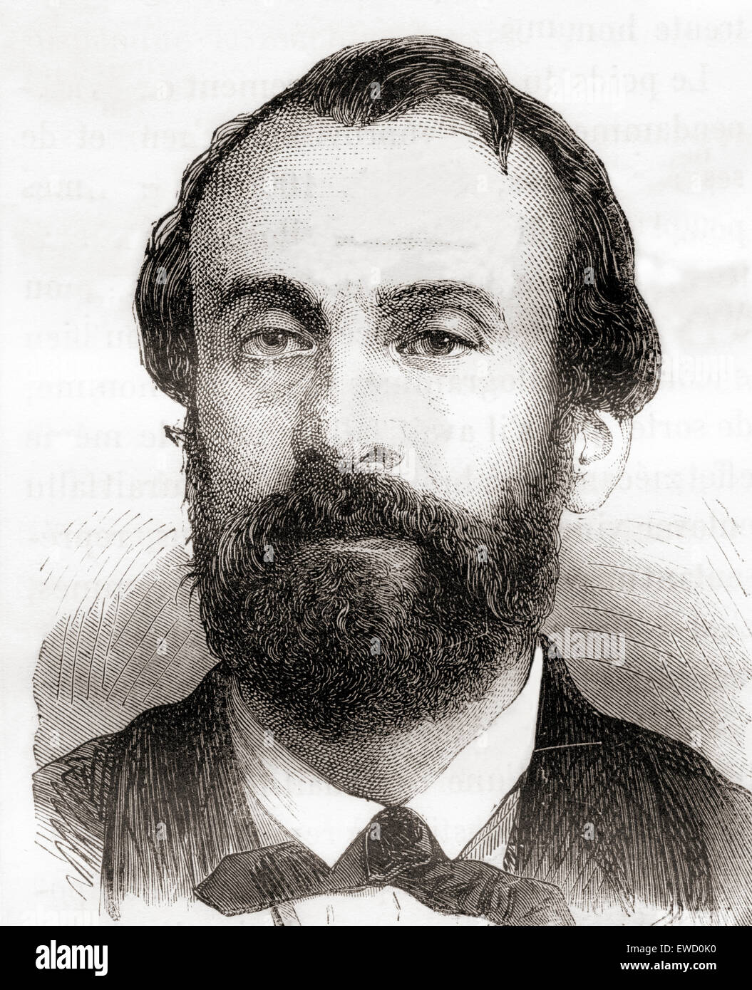 Henri Giffard, 1825-1882.  Französischer Ingenieur, der den Dampf-Injektor und angetriebenen Luftschiff erfunden. Stockfoto