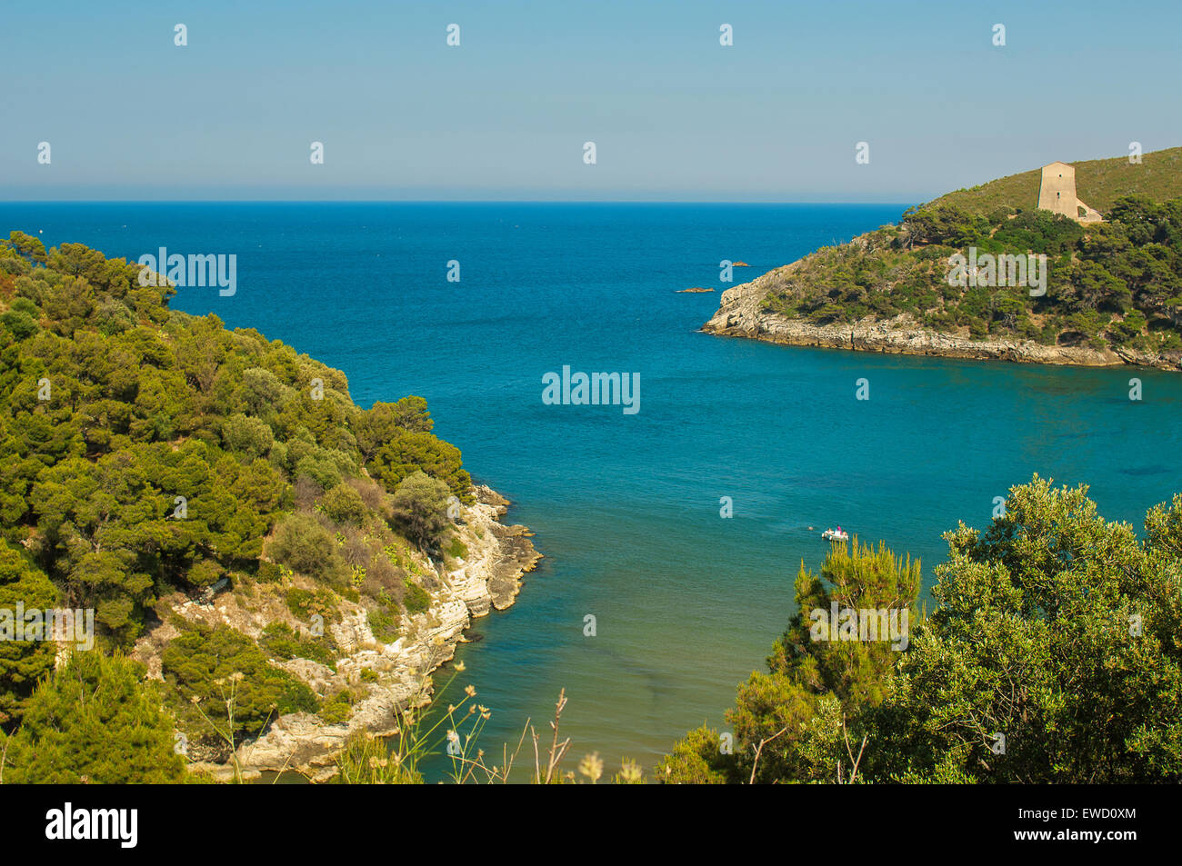 Italien Apulien Gargano S. Felice Bay Stockfoto