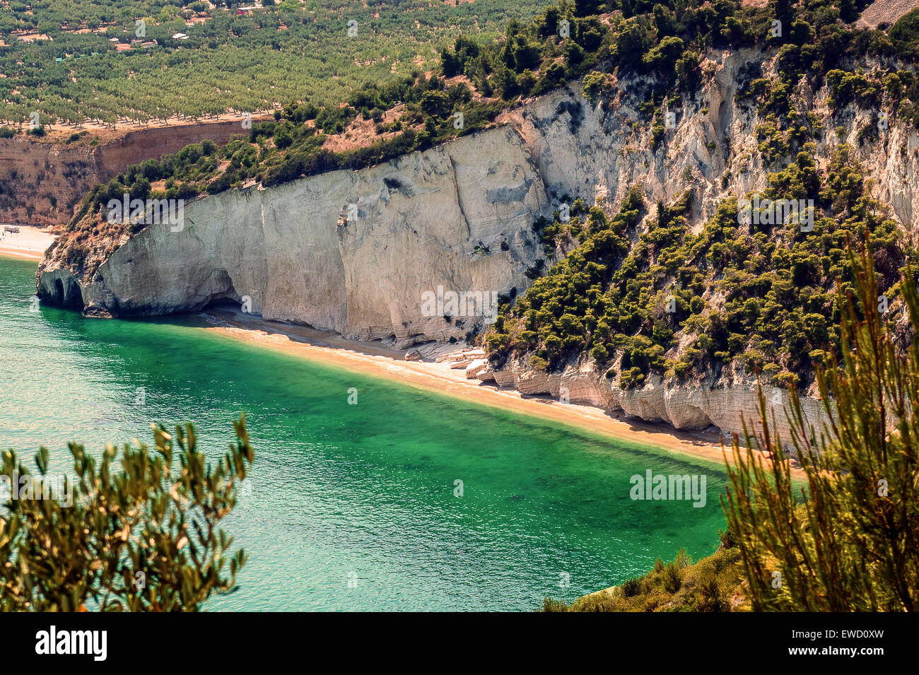 Italien Apulien Gargano national Park Mattinata Beach Stockfoto