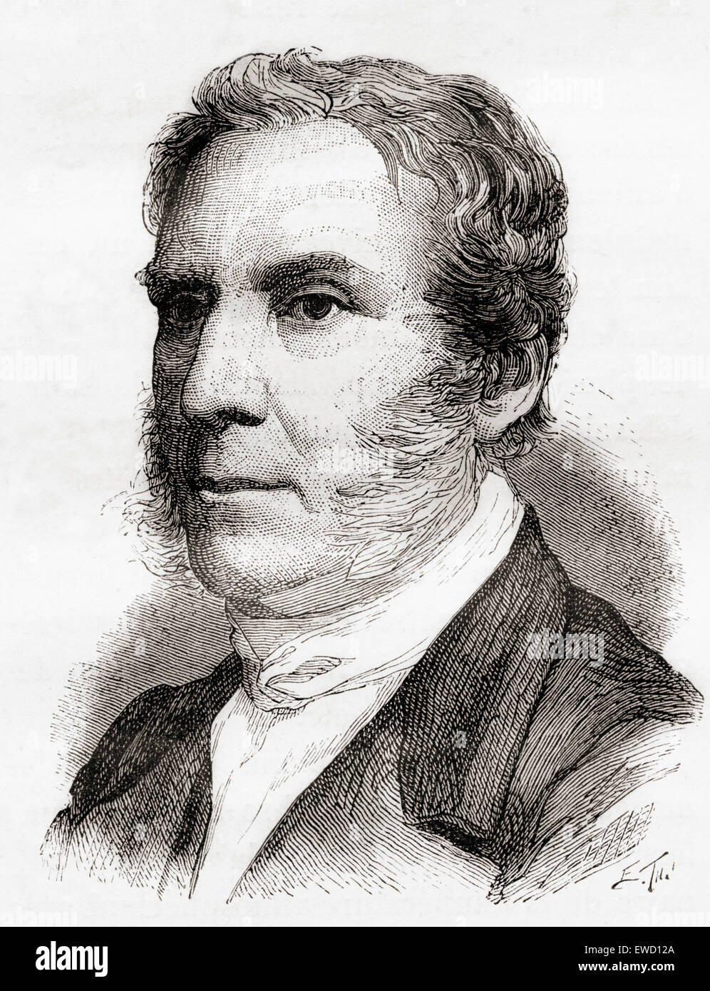 James Glaisher, 1809 –1903.  Englischer Meteorologe und Aeronaut. Stockfoto