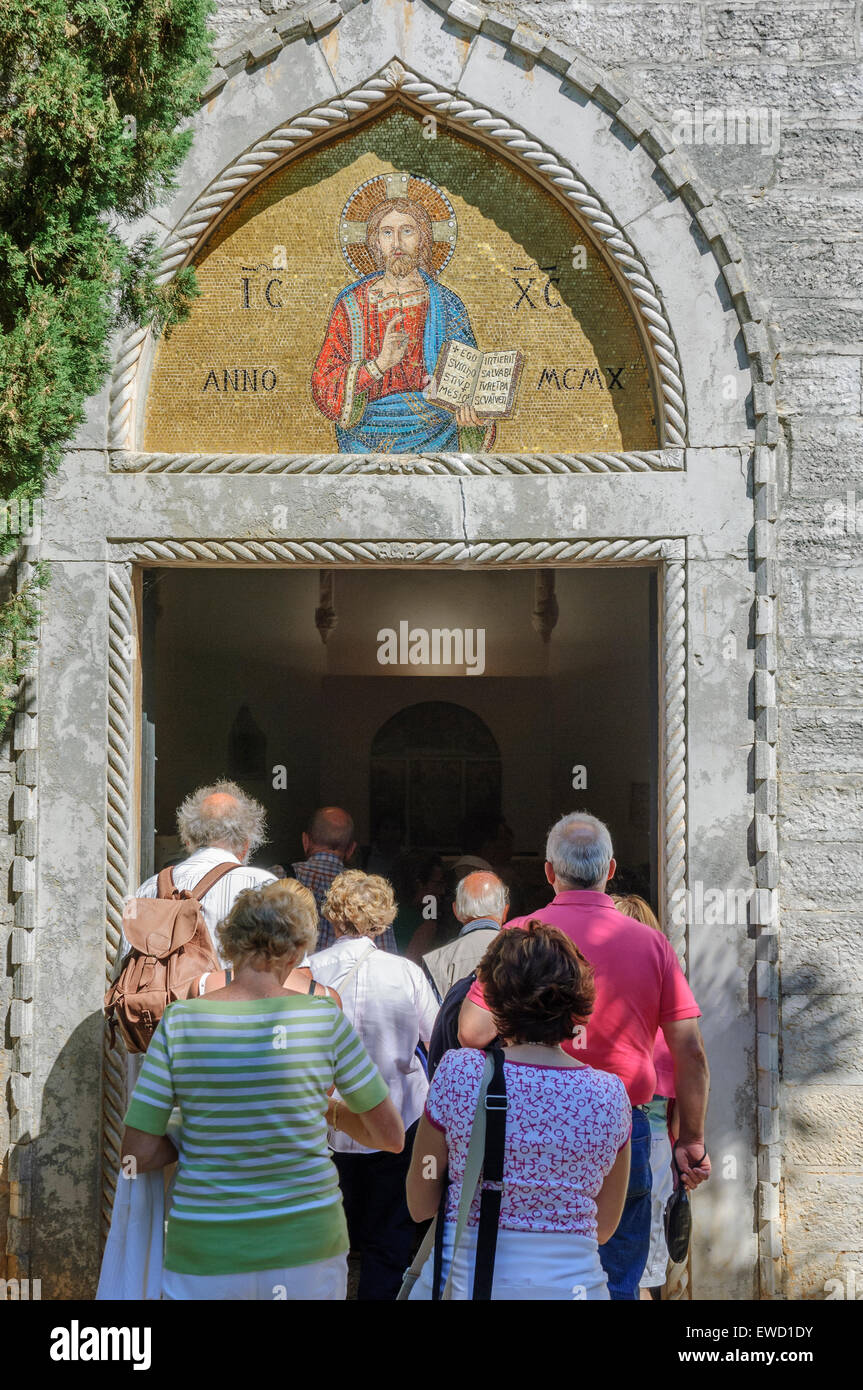Kirche von St. Germaine. Veli Brijun. Die Brijuni-Inseln. Istrien. Kroatien Stockfoto