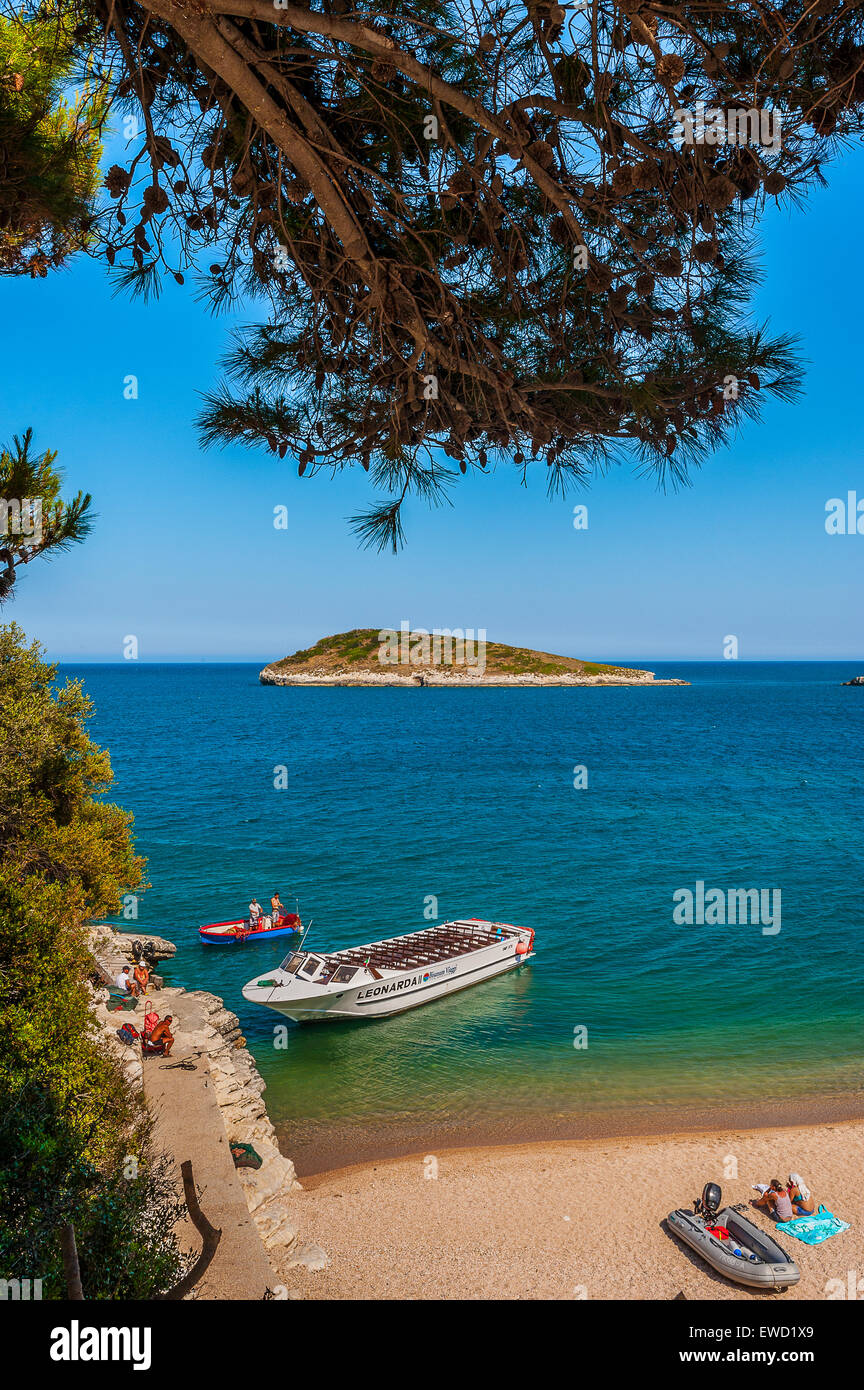 Italien Apulien Gargano National Park Campi Bay Stockfoto