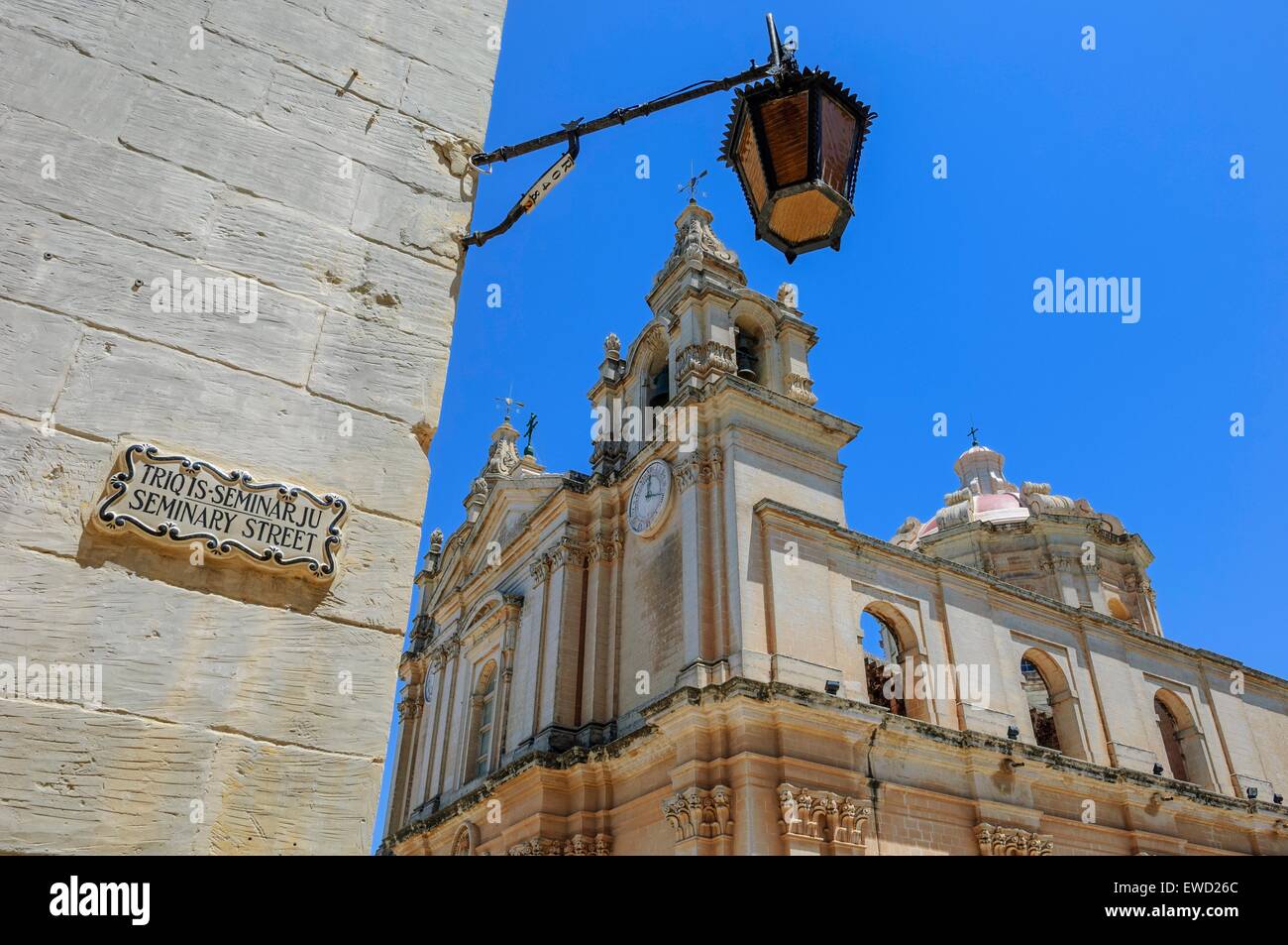 St. Peter und Paul Kathedrale, Mdina, Malta Stockfoto