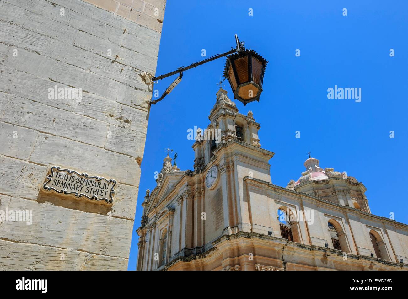 St. Peter und Paul Kathedrale, Mdina, Malta Stockfoto