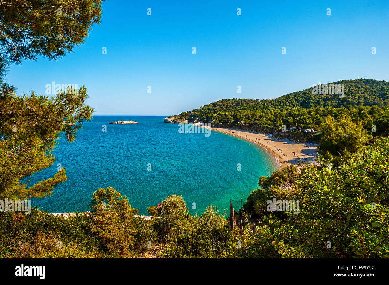 Italien Apulien Gargano National Park Campi Bay Stockfoto