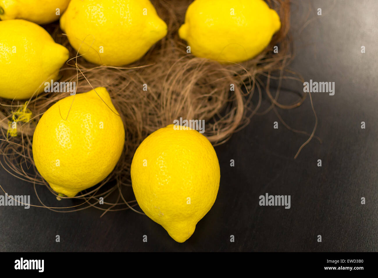 Hintergrund schön Zitrus Closeup leckeres Essen frisches Obst Gruppe gesunde Zutat saftige Zitrone Natur niemand Bio roh Re Stockfoto