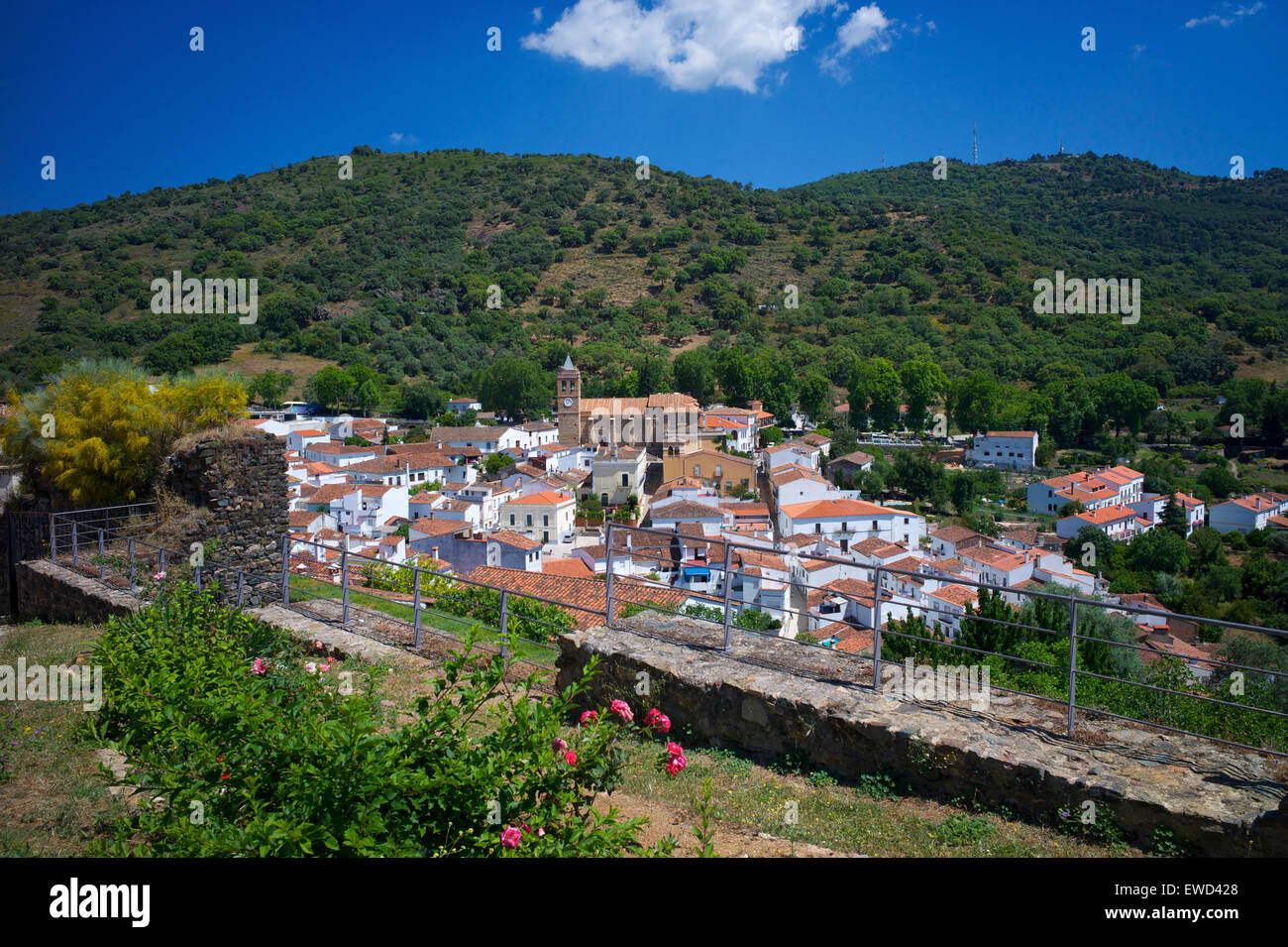 Almonastar la Real, Provinz Huelva, Sierra Morena, Andalusien, Spanien Stockfoto