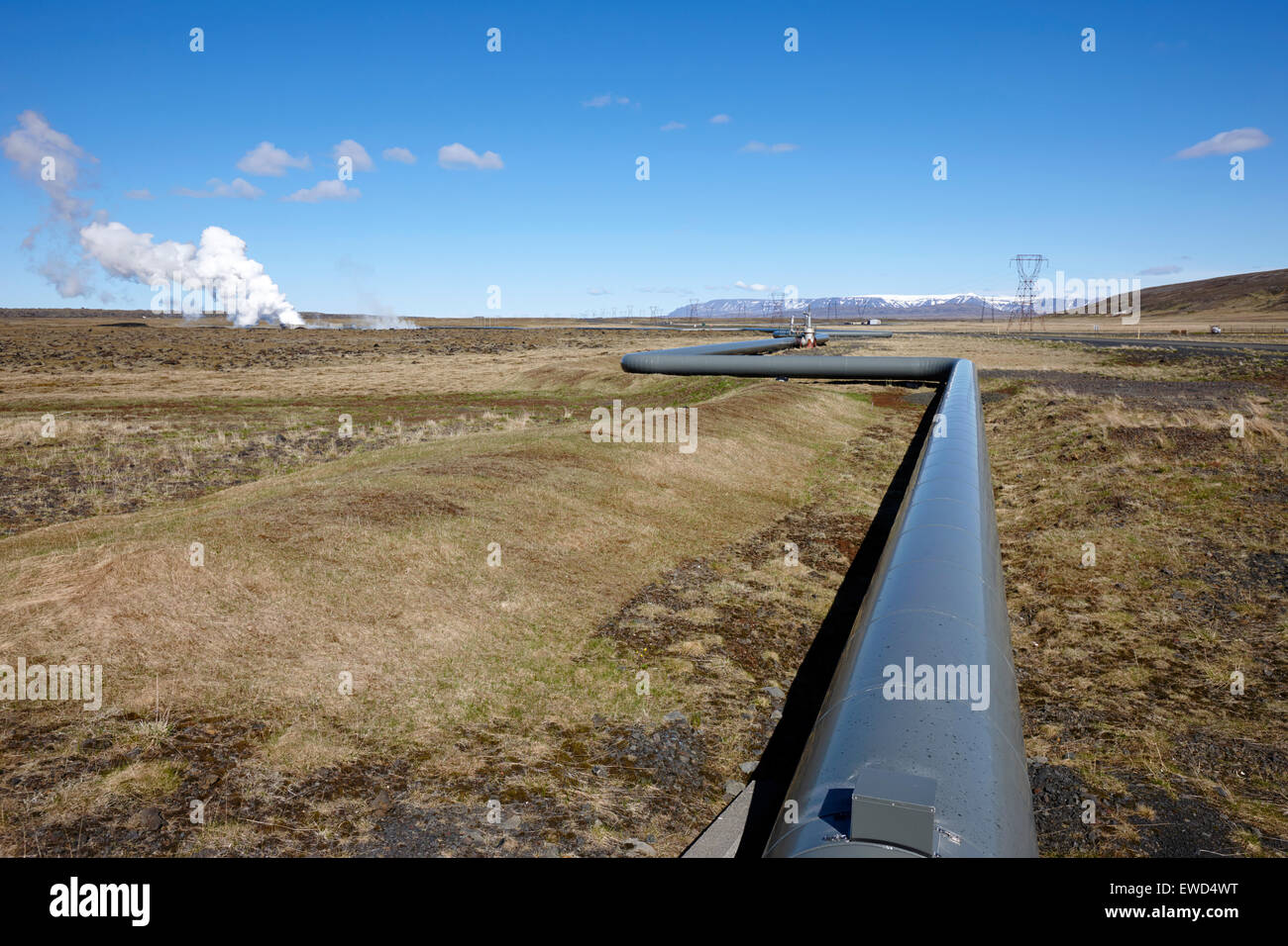 Warmwasser nach Reykjavik von Hellisheidi Geothermie