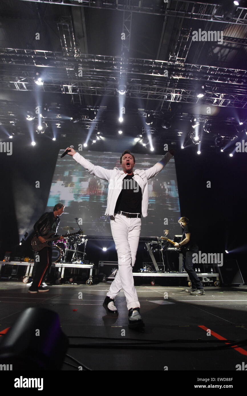 Duran Duran, Simon le Bon live im Sonar 2015, Barcelona - Spanien Stockfoto