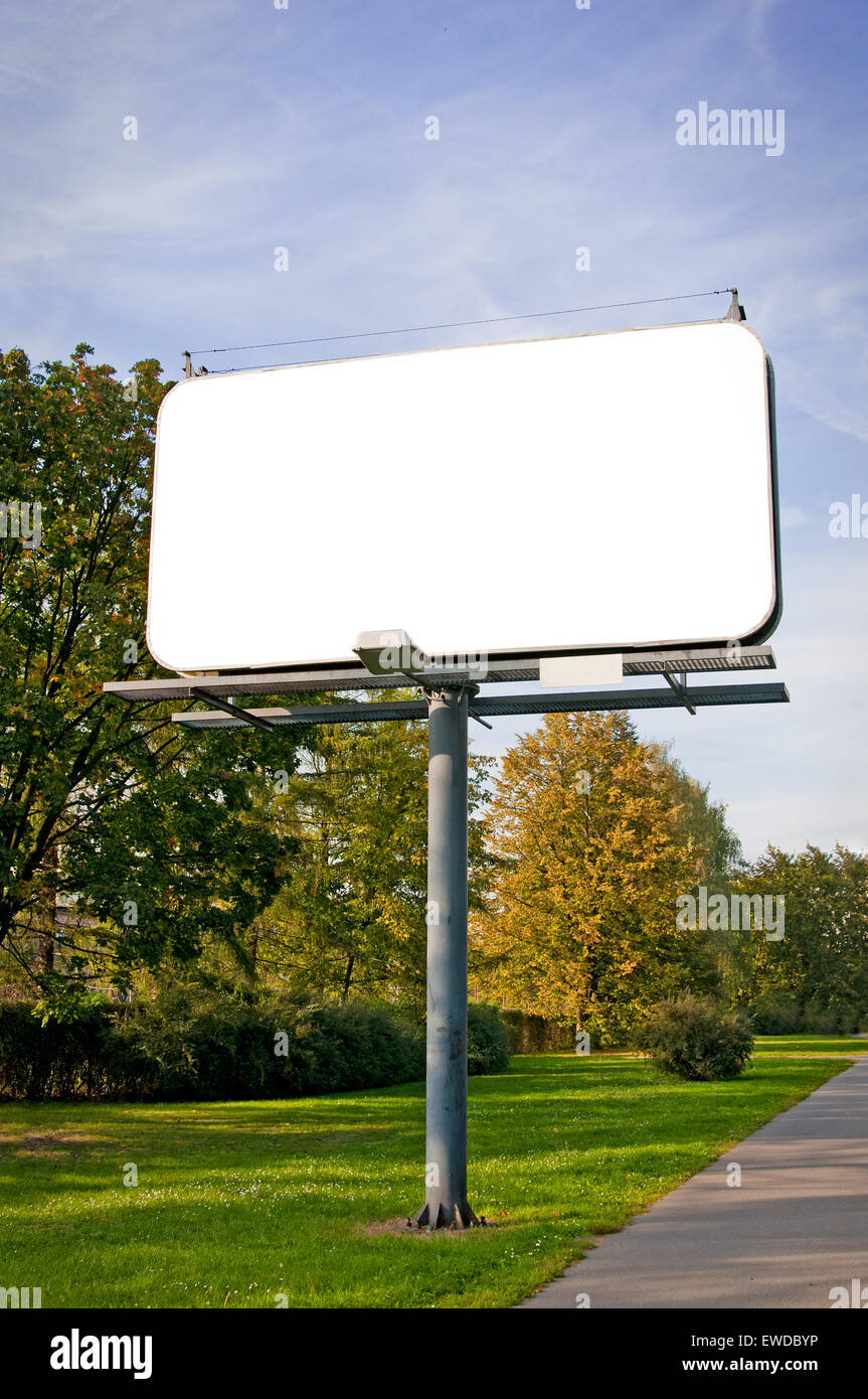 großes Plakat Stockfoto