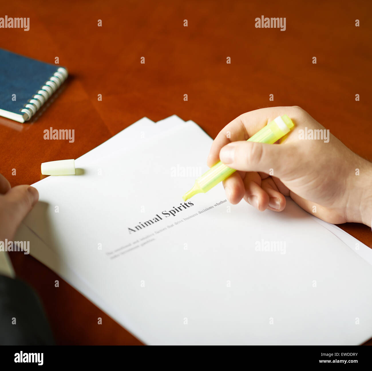 Animal Spirits Definition Zusammensetzung Stockfoto