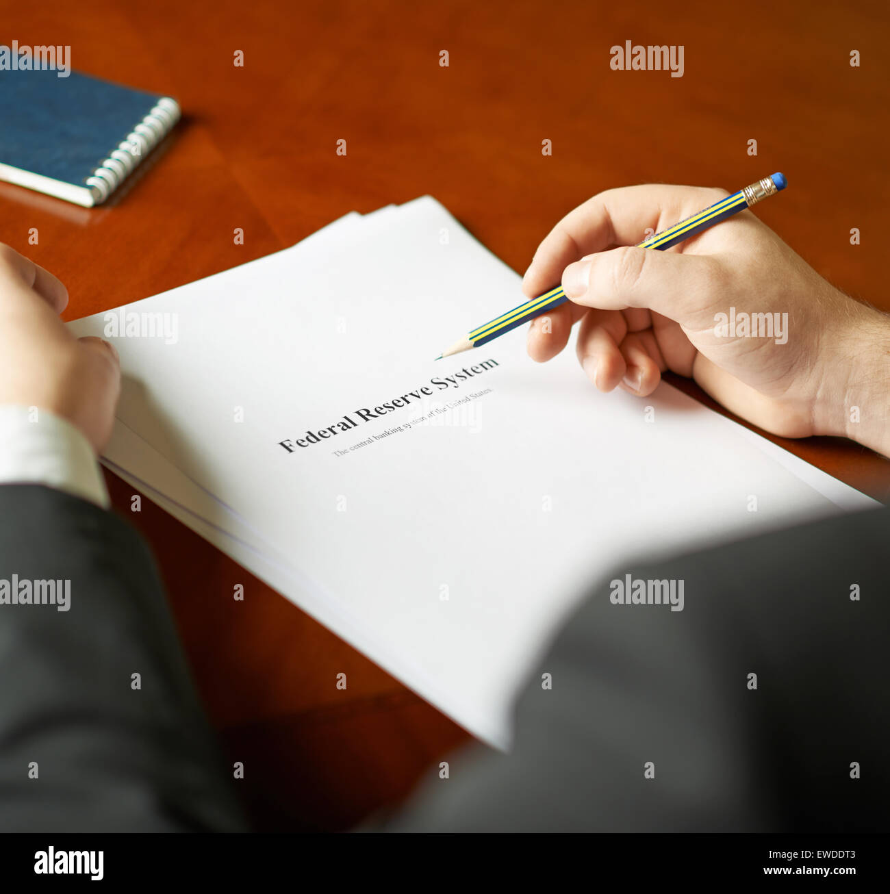 Federal Reserve System Definition Zusammensetzung Stockfoto