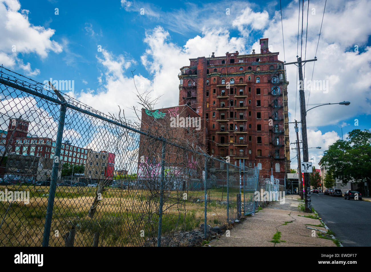 Verlassene Gebäude in Philadelphia, Pennsylvania. Stockfoto
