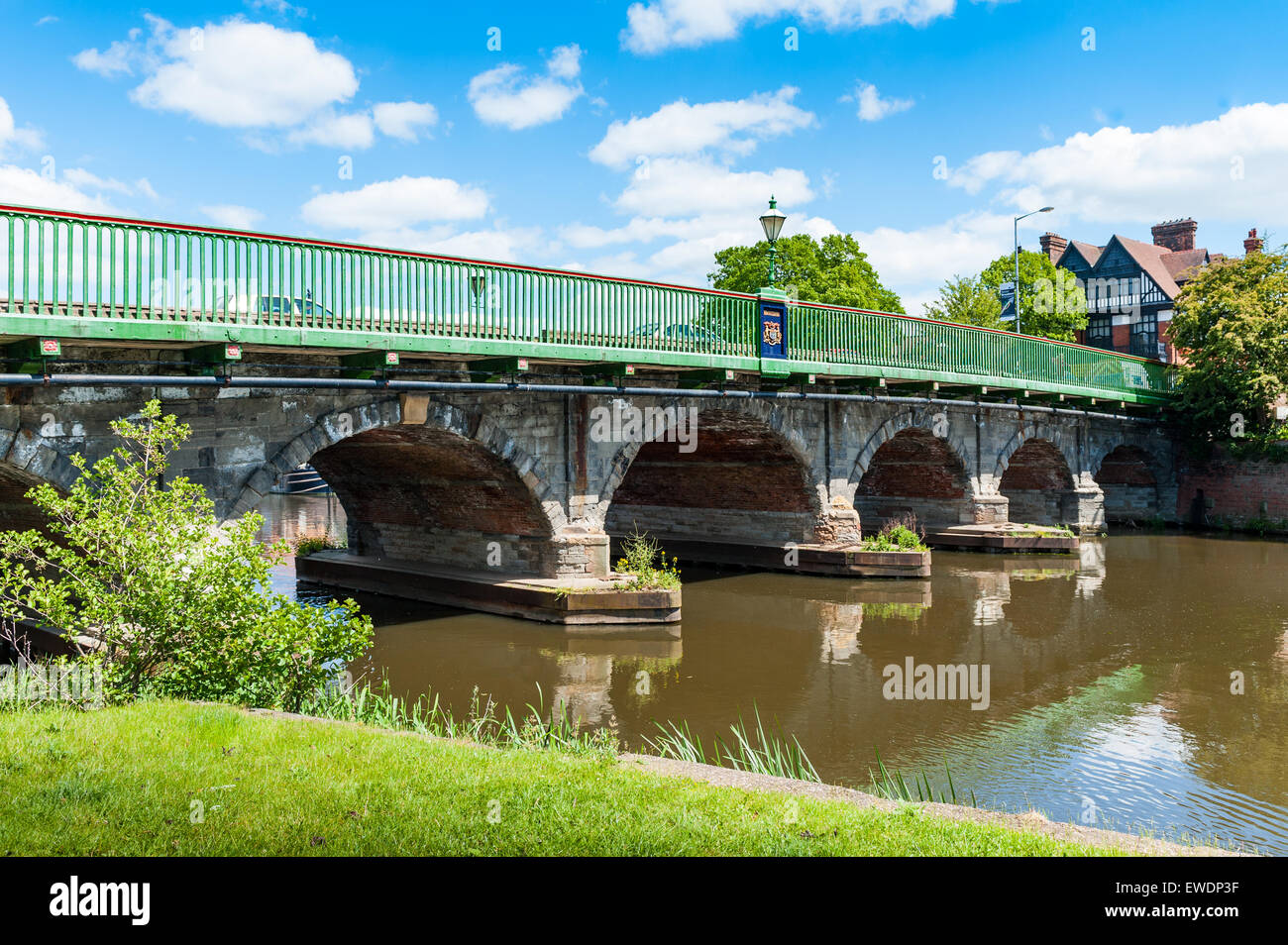 Trent Brücke, Newark-on-Trent, Nottinghamshire, England über den River Trent Stockfoto