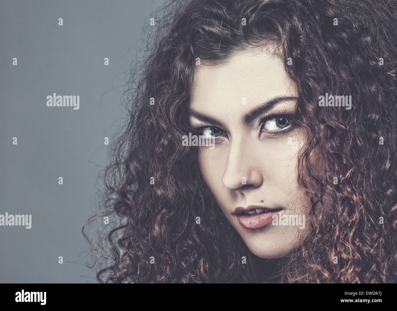 Mode Stil modische Frauenporträt mit textfreiraum für Ihr design Stockfoto