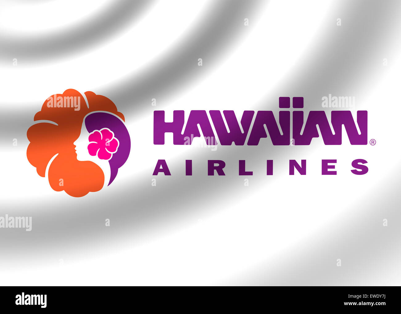 Hawaiian Airlines logo Symbol Fahne emblem Zeichen Stockfoto