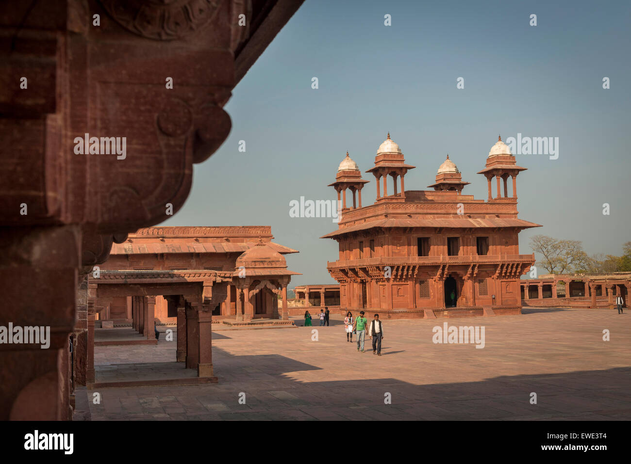 Die verlassenen sechzehnten Jahrhundert Stadt Fatehpur Sikri in Uttar Pradesh, Indien Stockfoto