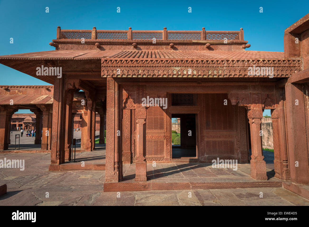 Die verlassenen sechzehnten Jahrhundert Stadt Fatehpur Sikri in Uttar Pradesh, Indien Stockfoto