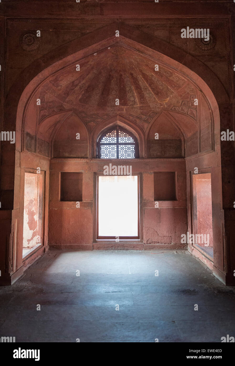 Die verlassenen sechzehnten Jahrhundert Stadt Fatehpur Sikri in Uttar Pradesh, Indien Stockfoto