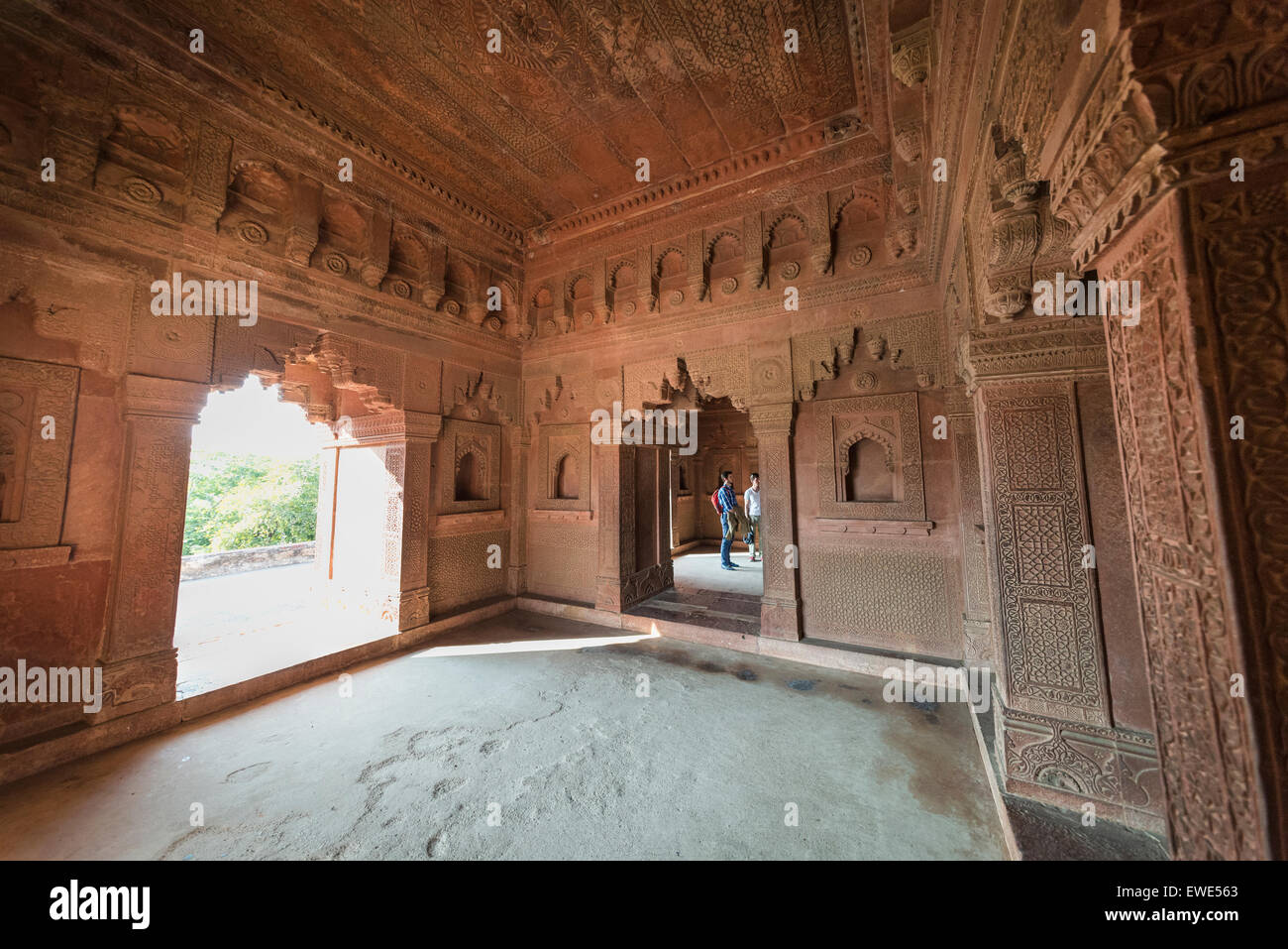 Die verlassenen sechzehnten Jahrhundert Stadt Fatehpur Sikri in Uttar Pradesh, Indien Stockfoto