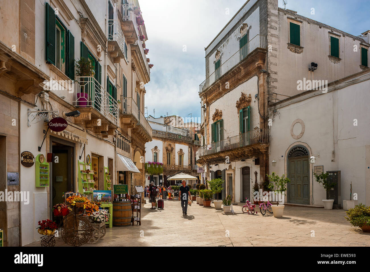 Italien Apulien Valle d ' Itria Martina Franca Plebiscito Quadrat Stockfoto