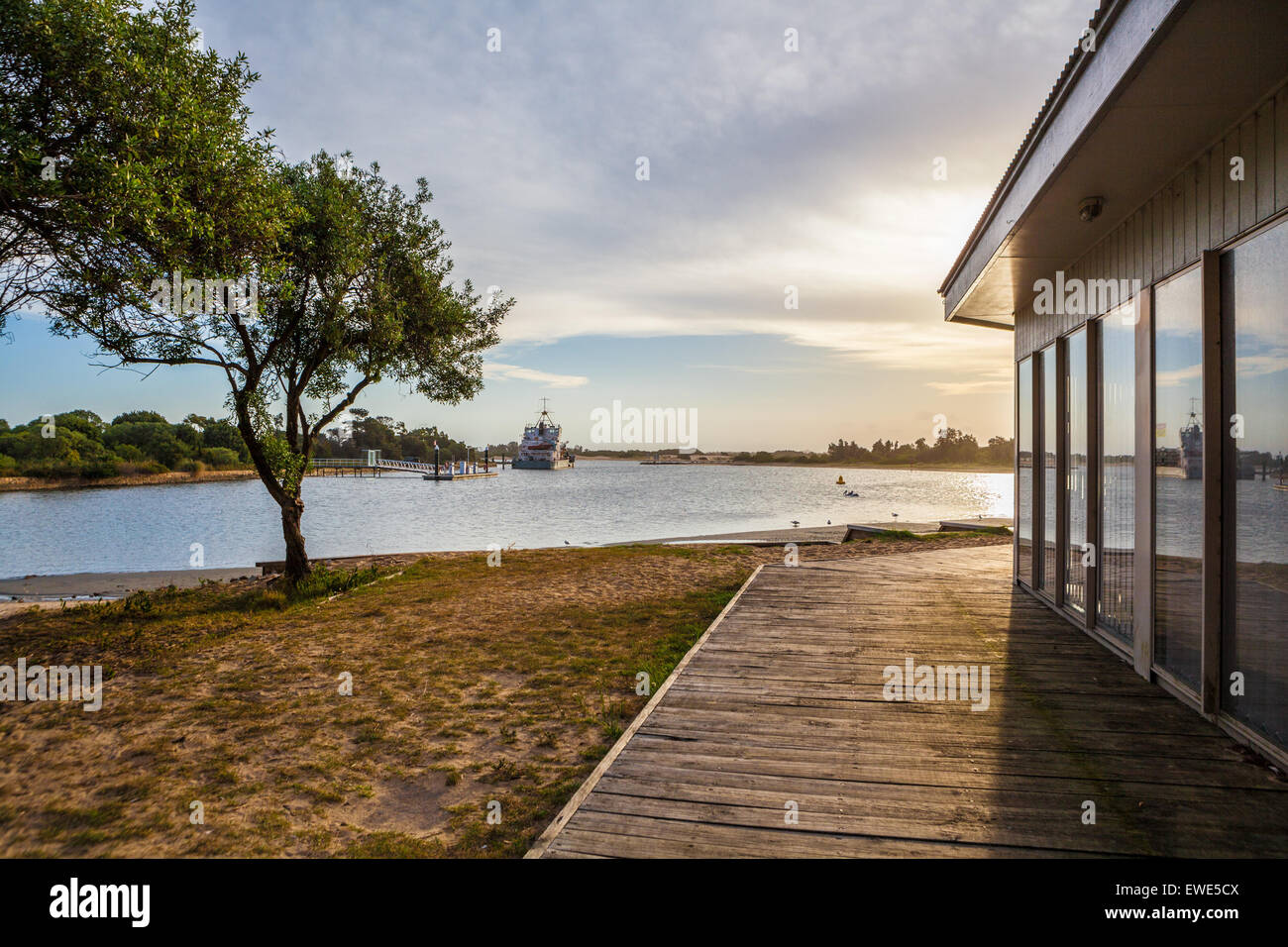 Sonnenuntergang auf Seen Eingang, Victoria, Australien. Stockfoto