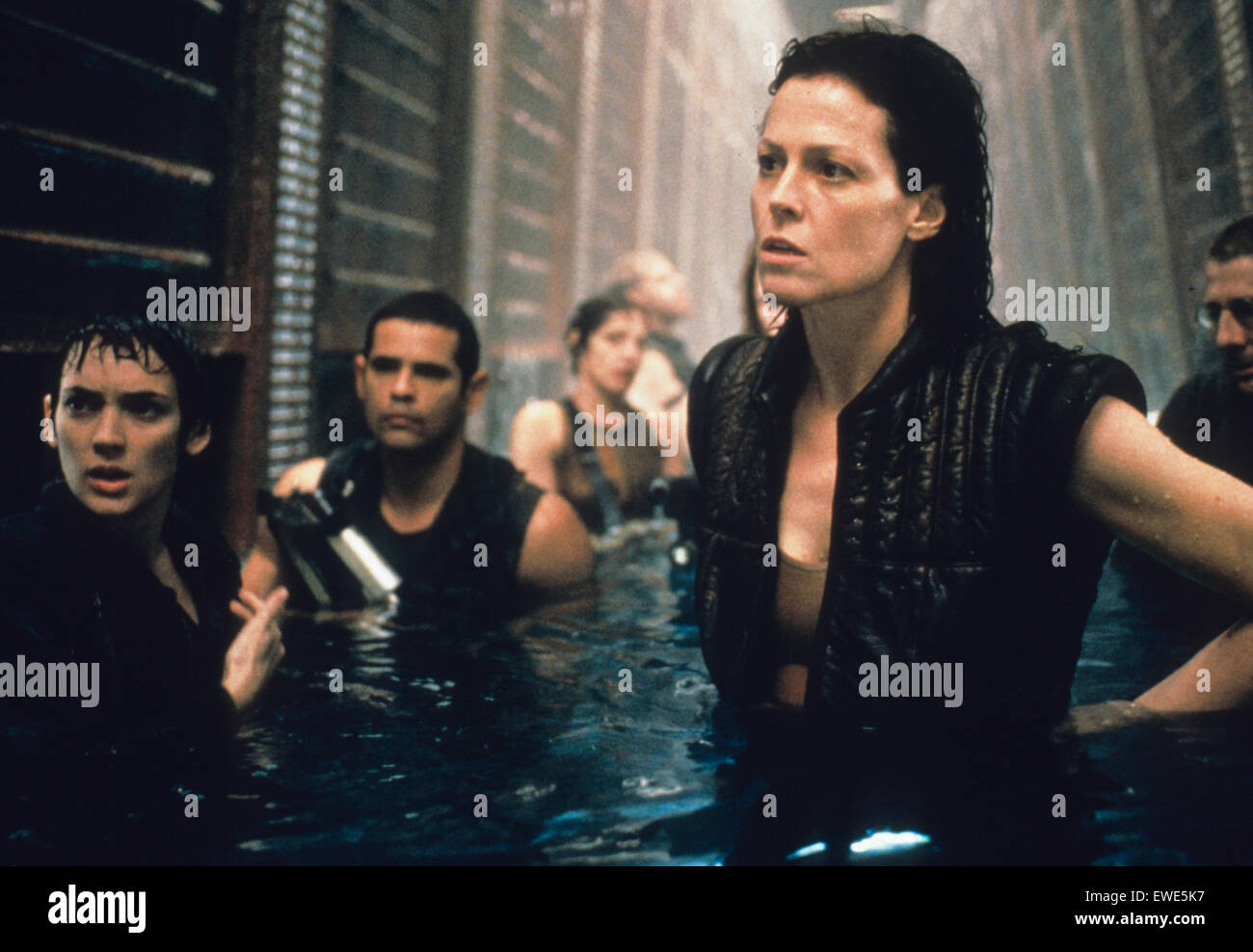 Winona Ryder, Raymond Cruz, Sigourney Weaver, Alien Resurrection, 1997 Stockfoto
