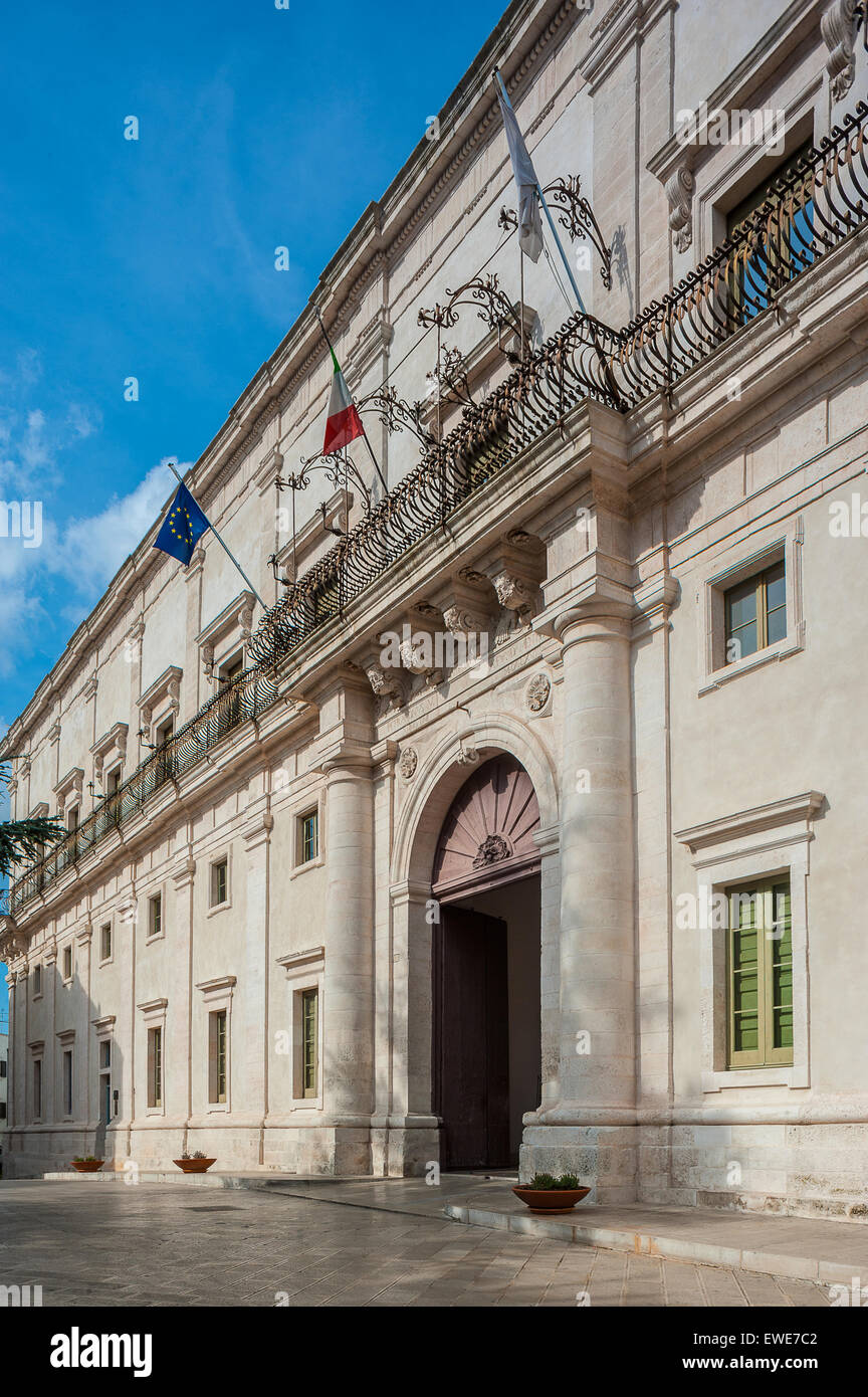 Italien Apulien Valle d ' Itria Martina Franca Dogenpalast Stockfoto