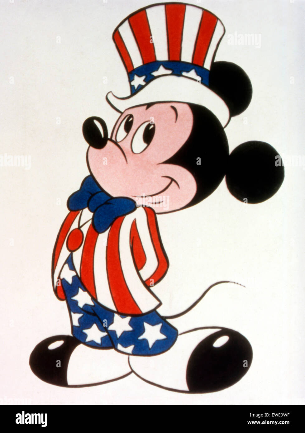 Am 4. Juli Mickey Mouse Stockfoto