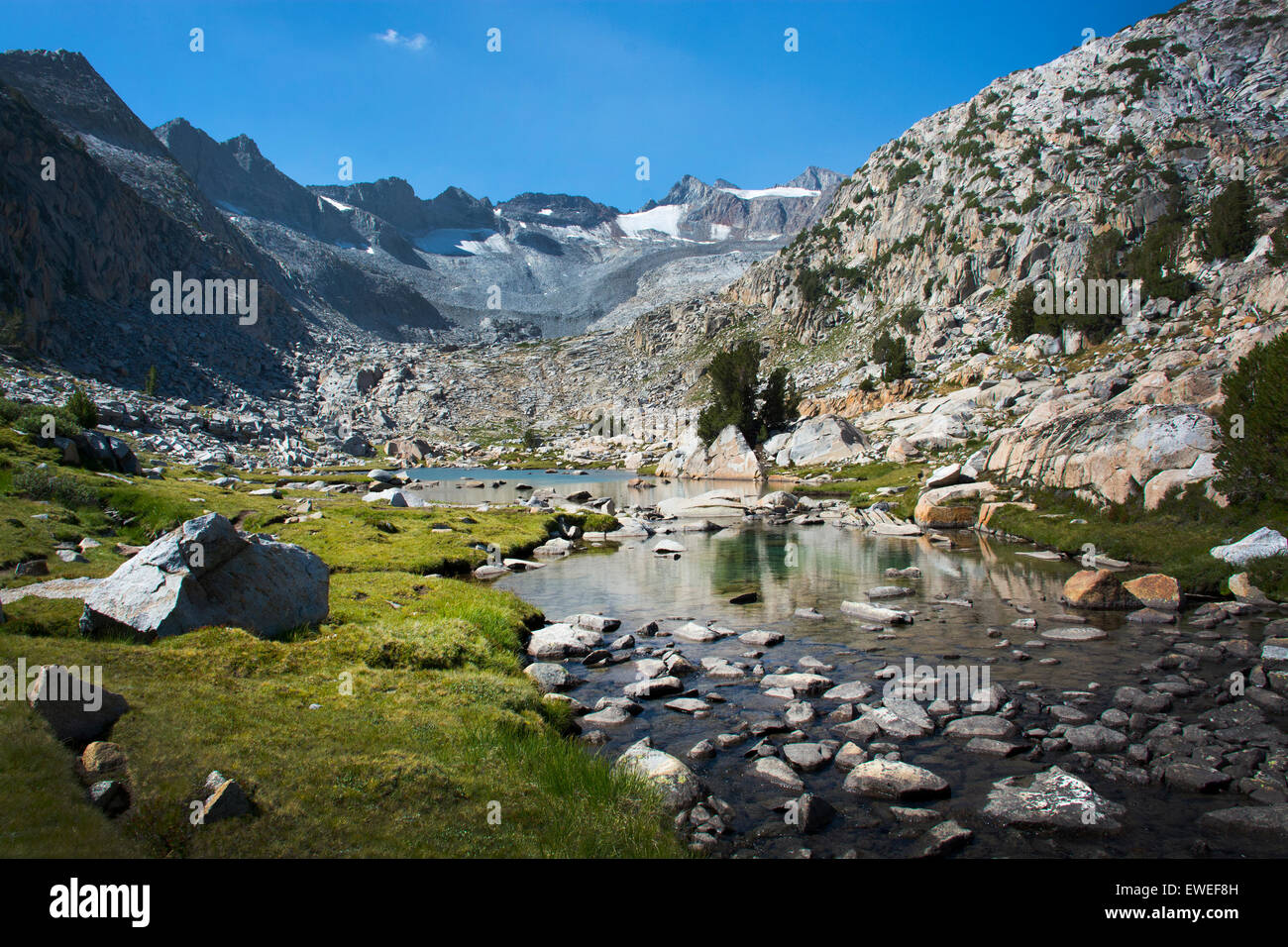 Yosemite National Park, John Muir Trail in der Nähe von donohue Pass Stockfoto