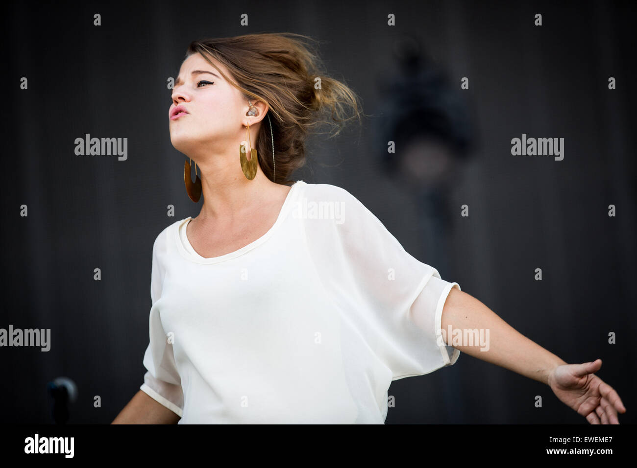 Selah führt Sue live Pinkpop Festival 2015 in Landgraaf Niederlande © Roberto Finizio/Alamy Live News Stockfoto