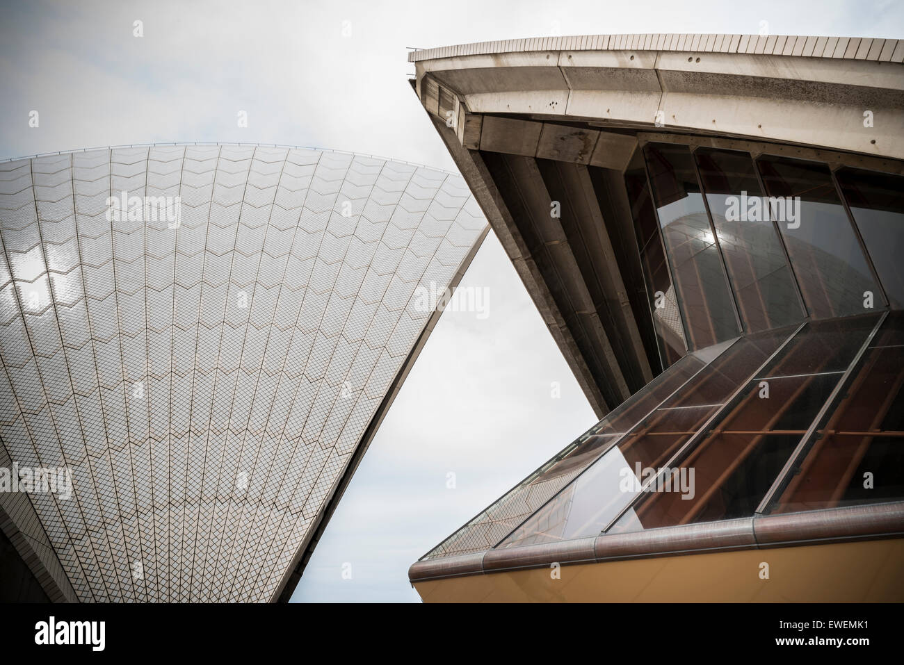 Details des Segel-Designs des Sydney Opera House Stockfoto