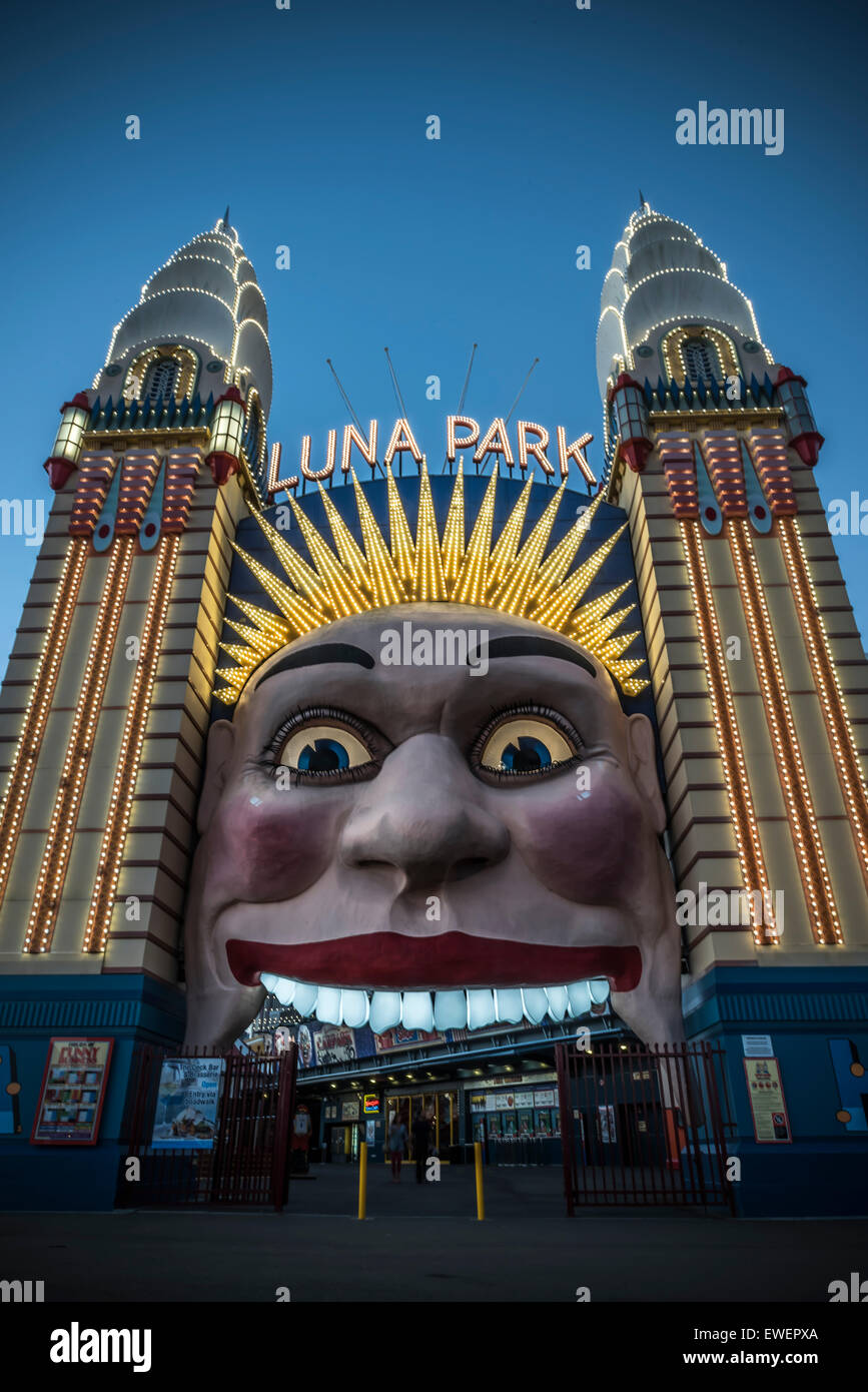 Luna Park, Sydney, Australien Stockfoto