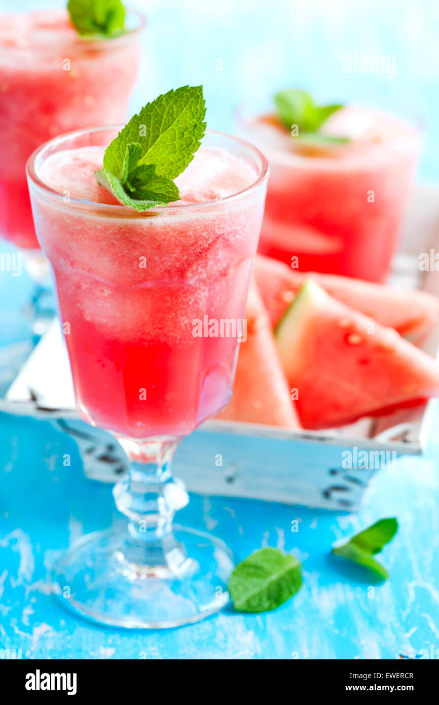 Wassermelone smothie Stockfoto