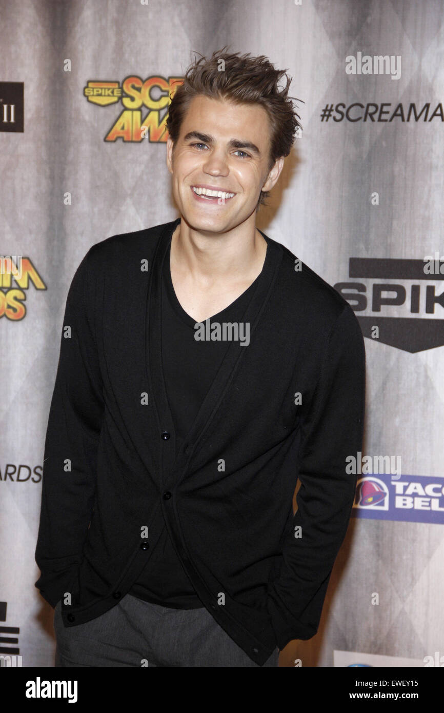 Paul Wesley auf Spike TV "Scream Awards 2011" statt im der universellen Sudios Backlot in Universal City am 15. Oktober 2011. Stockfoto