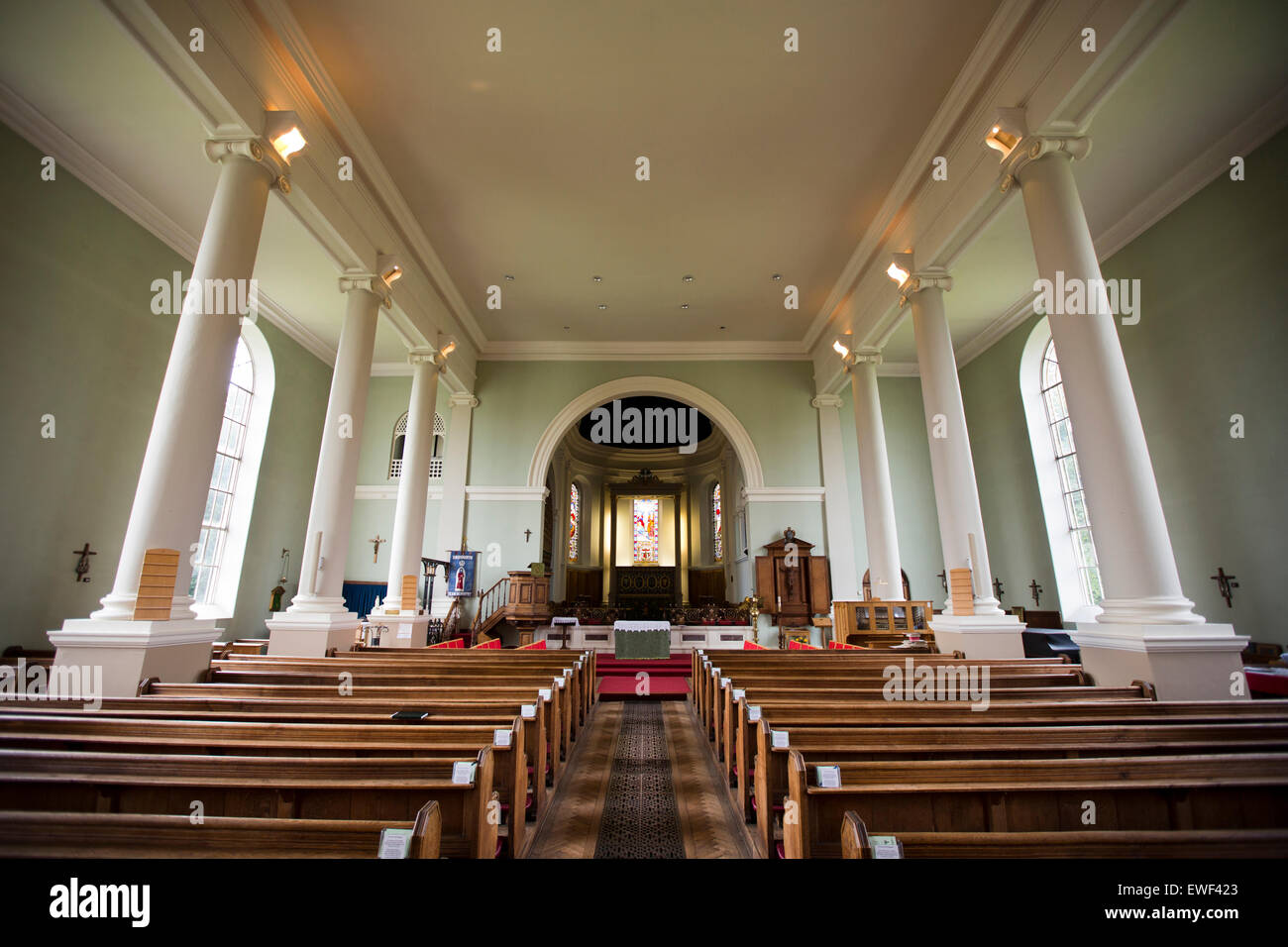 Großbritannien, England, Shropshire, Bridgnorth, St. Mary Parish Kirchenraum, gebaut im Jahre 1794 von Thomas Telford Stockfoto