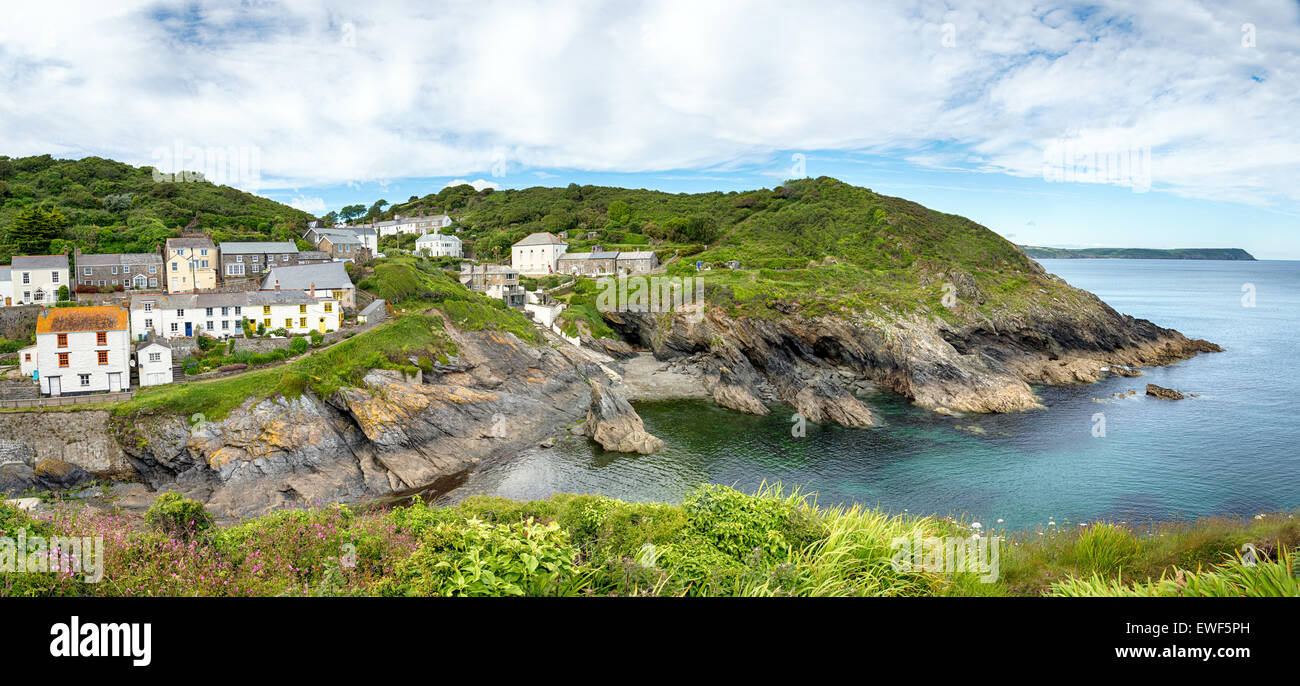 Die küstennahen Dorf Portloe auf Halbinsel Roseland in Cornwall Stockfoto