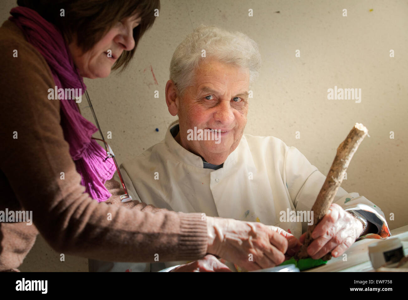 KUNST-THERAPIE Stockfoto