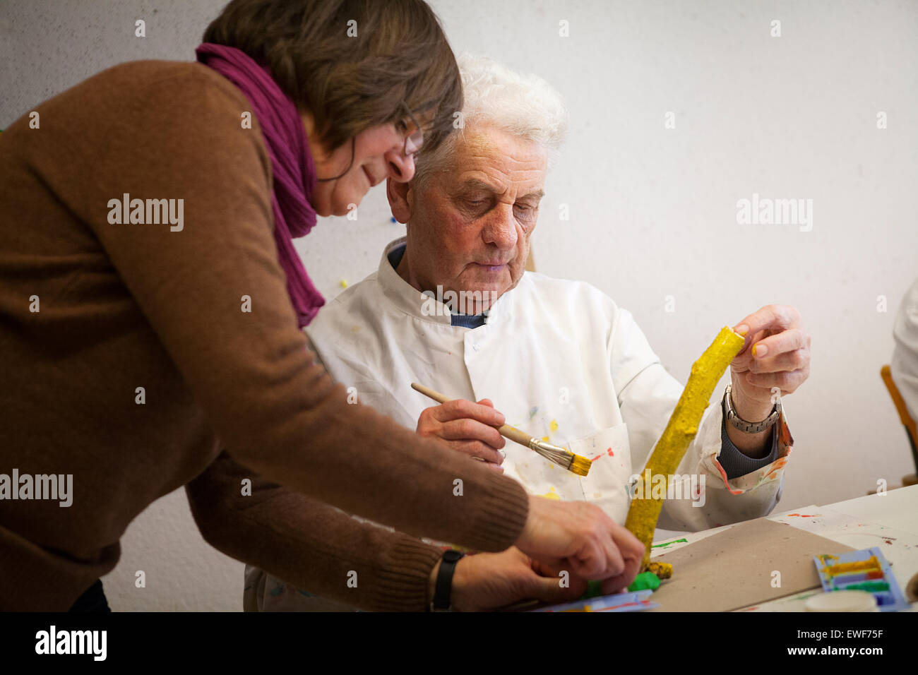 KUNST-THERAPIE Stockfoto