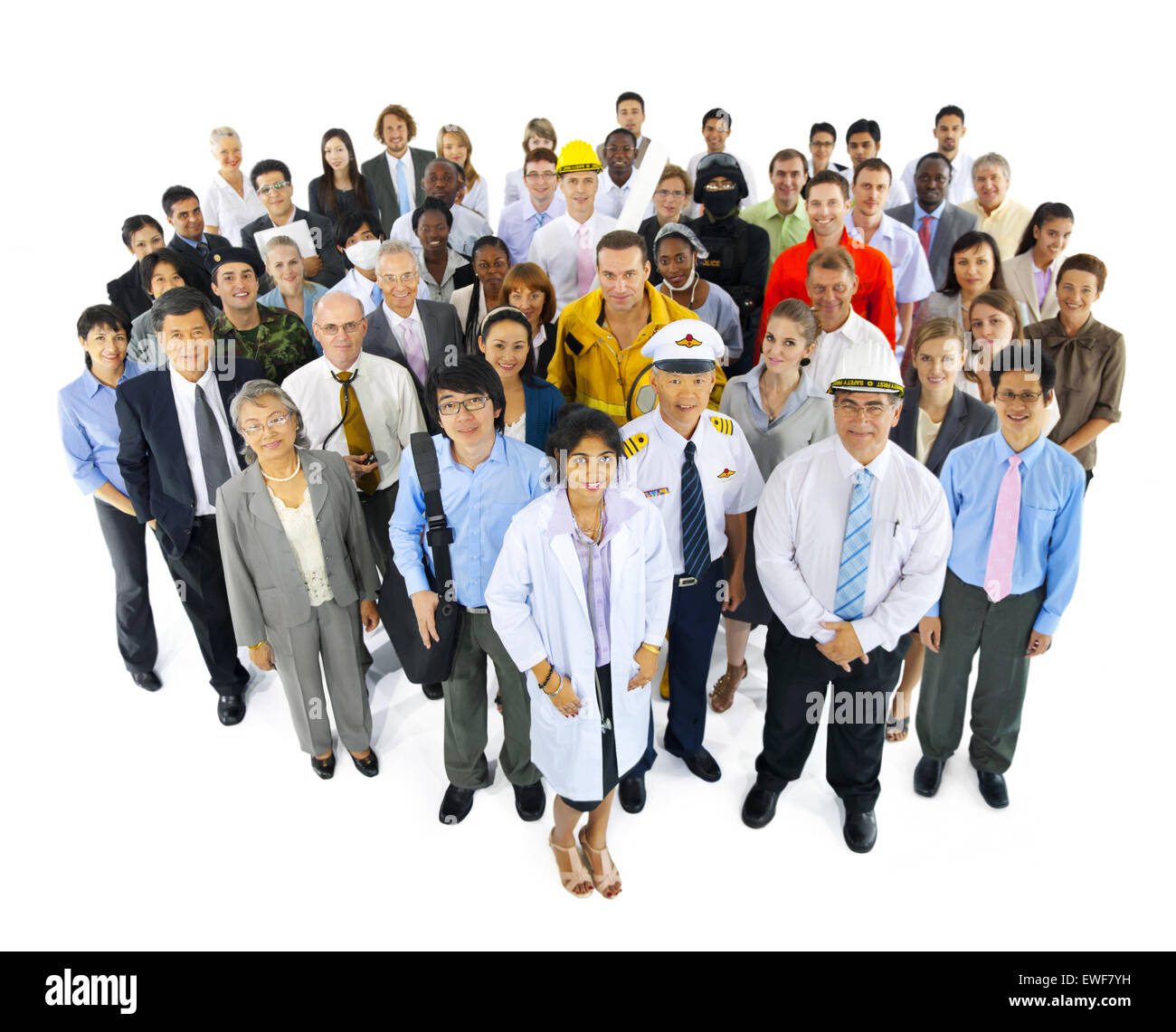 Vielfältige ethnische Karriere Job Beruf People Team Stockfoto