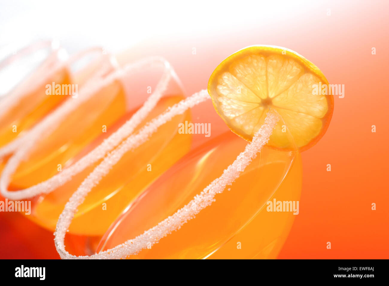 Nahaufnahme von Drink-Studioaufnahme Stockfoto