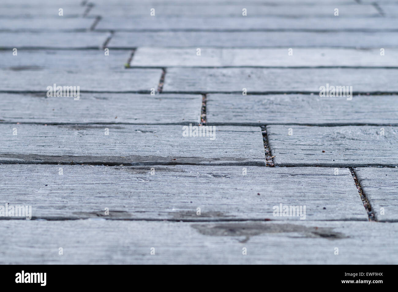 Graue Fliesen Straße Straße, abstrakte Boden Hintergrund Stockfoto