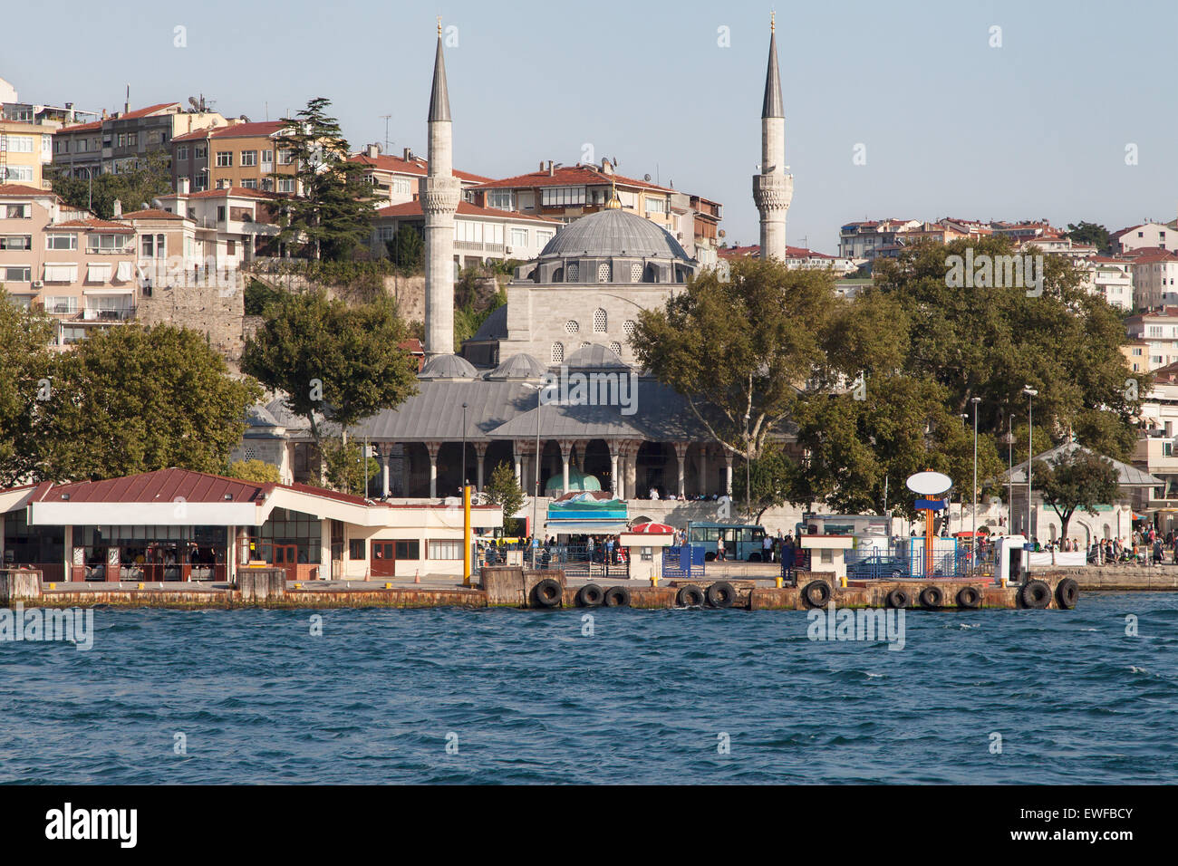 Üsküdar Pier in Istanbul, Türkei. Stockfoto