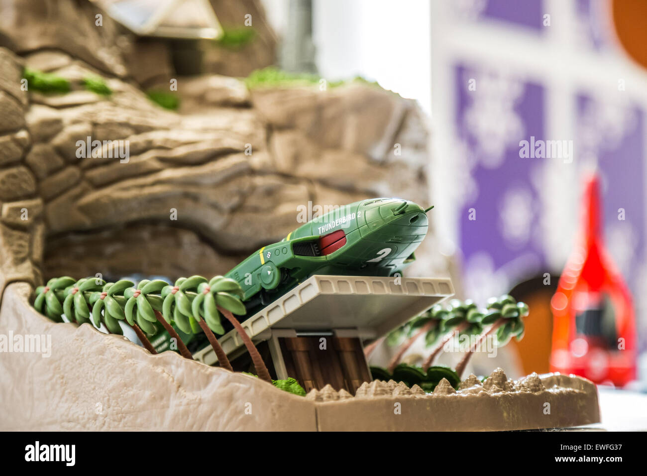 London, UK. 25. Juni 2015. Interaktive Tracy Island bei Hamleys Top Spielzeug für Weihnachten 2015 Showcase Vorschau Credit: Guy Corbishley/Alamy Live-Nachrichten Stockfoto