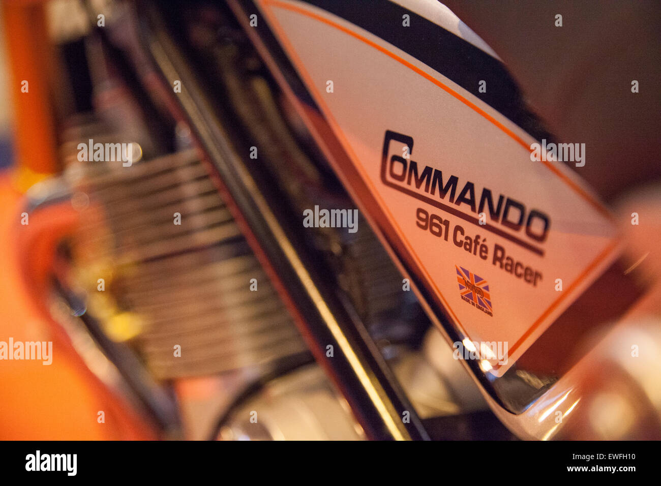 Norton Commando Motorrad Marke Abzeichen Stockfoto