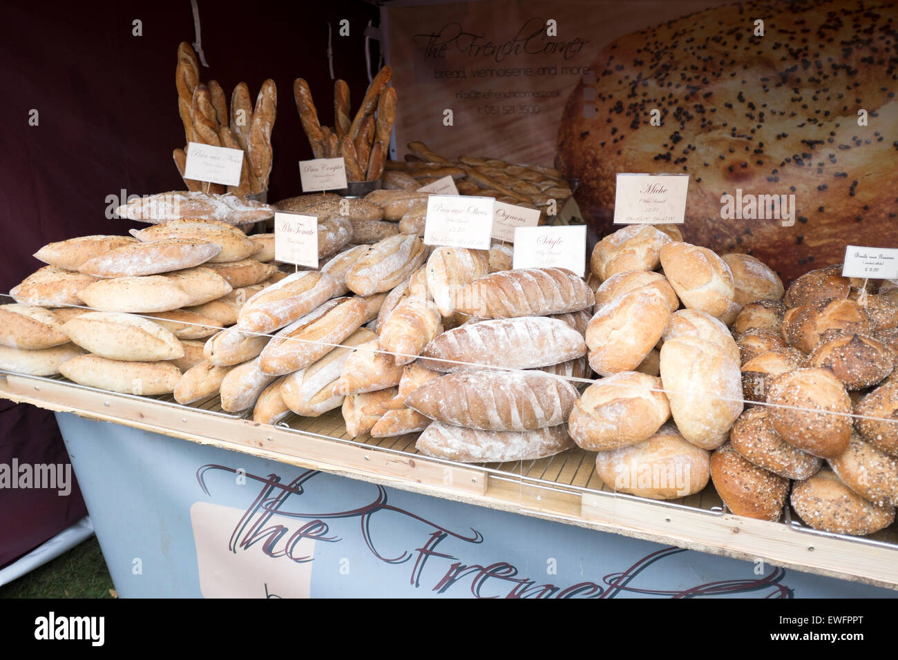 Hausgemachtes Artisan Brot Sauerteig Brot Brote Stockfoto