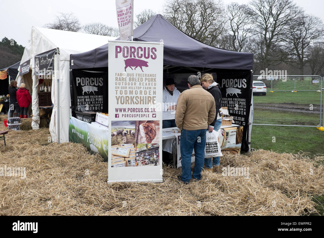 Porcus seltene Rasse Prok Yorkshire Nahrung Landwirtschaft UK Stockfoto
