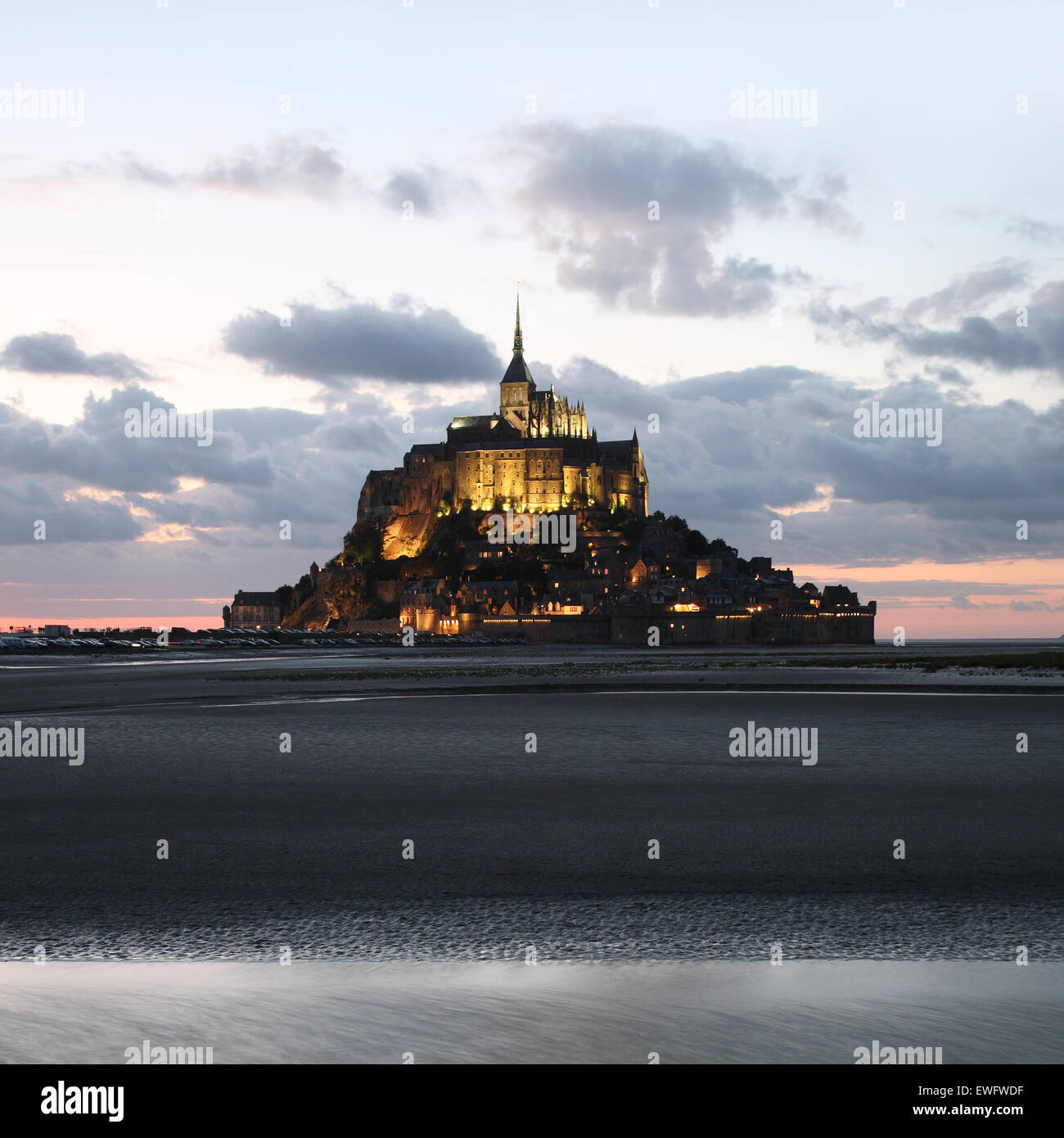 Le Mont Saint Michel, Normandie, Frankreich Stockfoto