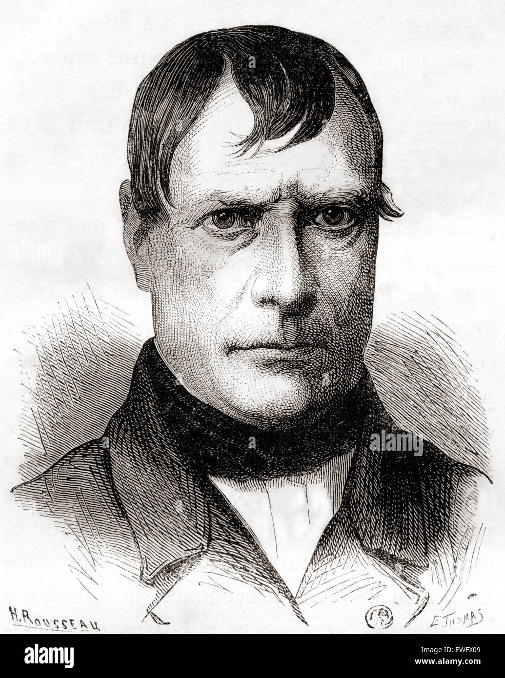 Marie Jean Pierre Flourens, 1794 – 1867.  Französischer Physiologe, Begründer der experimentellen Hirnforschung und ein Pionier in der Anästhesie. Stockfoto